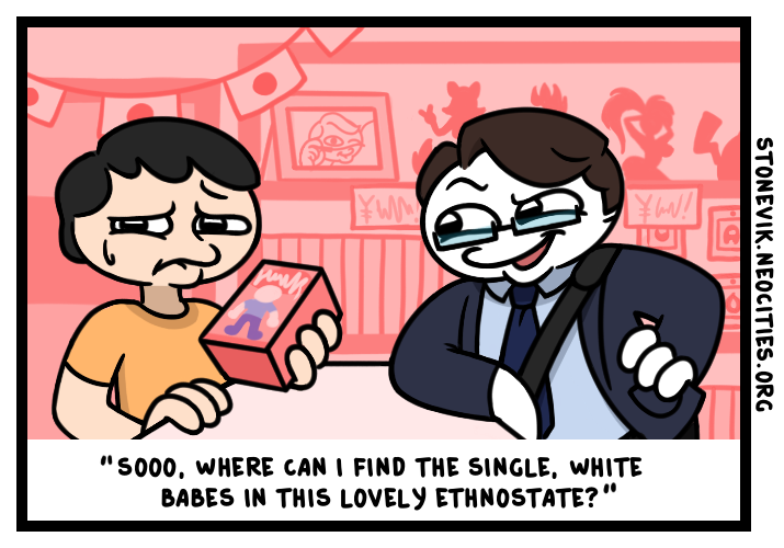 stonetoss comic about stonetoss tweets about white girls and japan being an ethnostate