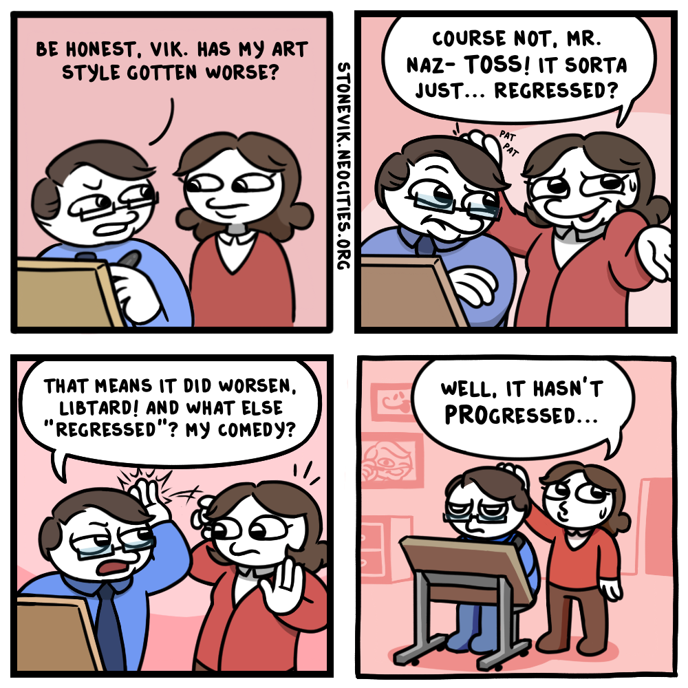 stonevik comic about stonetoss' art regression